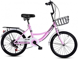 WSJYP Folding Mountain Bike Commuter Bicycle, Ultra Light Portable Adult Women's Folding Student Car 16 inch