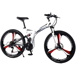 COUYY Folding Mountain Bike COUYY Bicycle Folding Road Bike 21 / 24 / 27 speed 24 / 26" inch Mountain Bike Brand Bicycles Front and Rear Mechanical Disc Brake bike, 24 speed, 26 inches