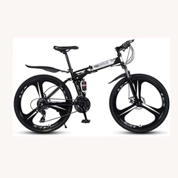 COUYY Folding Mountain Bike COUYY Folding mountain bike full suspension 21-speed variable speed with aluminum frame disc brakes men's and women's bicycles, 3knives