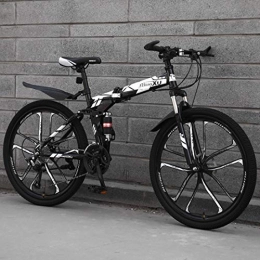 CPY-EX Bike CPY-EX Folding Mountain Bike, 21 / 24 / 27 Speed Bicycle, Suspension MTB Foldable Frame 26", 3 / 6 / 10 Impeller, Double Disc Brake, D3, 27