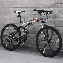 CPY-EX Folding Mountain Bike CPY-EX Mountain Bike, Folding Mountain Bike 21 / 24 / 27 Speed Bicycle Full Suspension MTB Foldable Frame 26" 3 / 6 / 10 Spoke Wheels, D2, 21