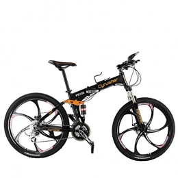Cyex Folding Mountain Bike Cyex FR100 Fording Bikes Shimano M310 ALTUS Full Suspenion 24 Speeds Foldable Bike Bicycle 17 inx 26 in Aluminium Frame Disc Brakes Bicycle (black)