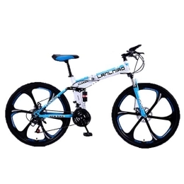 Dapang Bike Dapang 26" MTB Folding Mountain Bike, Dual Suspension Bike, 27 Speed Shimano Gears Mountain Bike, 3, 21Speed