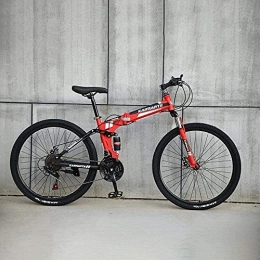 DZXCB Bike DZXCB Mountain Bike, Foldable Mountainbike 24 / 26 Inches, Bicycle with Spoke Wheel, Bicycle, 21stage Shift, 26