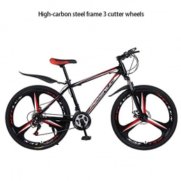 EWQ Folding Mountain Bike EWQ Lightweight Mountain Bike, dual-disc brake 26-Inch Aluminum Alloy / High Carbon Steel 21 / 24 / 27 Speed Mountain Bike, Shock Absorption 3S, 8, 21 speed