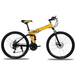 ASPZQ Bike Folding Bicycle, Mountain Adult 24 Inch, 26 Inch Variable Speed Bicycle Mountain Bike Adult Student Lightweight Bike, D, 26 inches