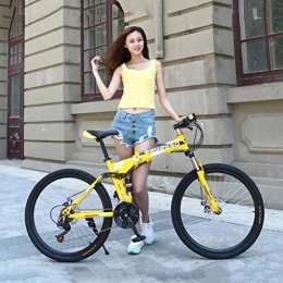 TTZY Folding Mountain Bike Folding Bike, Mountain Bicycle, Hard Tail Bike, 26In*17In / 24In*17In Bike, 21 Speed Bicycle, Full Suspension MTB Bikes 7-10, 24 inches SHIYUE (Color : 26 Inches)