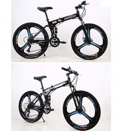 FOOF Folding Mountain Bike Folding Mountain Bike Bicycle 20-26 Inch Male And Female Student Variable Speed Double Disc Brake Adult Bicycle Integrated Wheel, C, 20inches