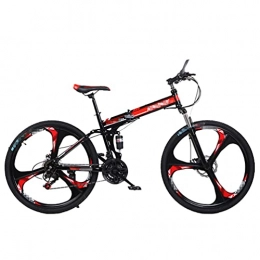 BoroEop Folding Mountain Bike Folding Mountain Bike, City Bike, Multiple Speed Mode Options, 26-Inch Wheels, Suitable for Men / Women / Teens, Multiple Colors