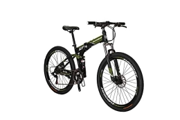 EUROBIKE Bike G7 Folding Bike 21 Speed 27.5 Inches Dual Suspension Spoke K Wheel Mountain Bike for Mens / Womens (SPOKE-GREEN)
