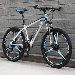 Giow Folding Mountain Bike Giow Blue White Knight 26 Inch Cross-country Mountain Bike, High-carbon Steel Hardtail Mountain Bike, Mountain Bicycle With Front Suspension Adjustable Seat (Color : 21 speed)