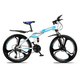 GQFGYYL-QD Bike GQFGYYL-QD Mountain Bike with Adjustable Seat and Shock Absorption, 26 Inches Wheels 27Speed Foldable Dual Disc Brakes Mountain Bicycle, for Adults Outdoor Riding, 2