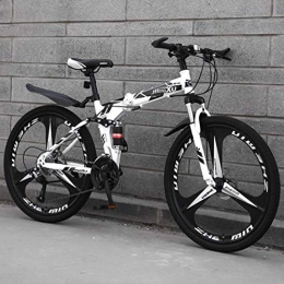 GQQ Folding Mountain Bike GQQ Folding Mountain Bike, 21 / 24 / 27 Speed Variable Speed Bicycle Suspension MTB Foldable Frame 26", 06 / 03 / 10 Impeller, B2, 27, C1