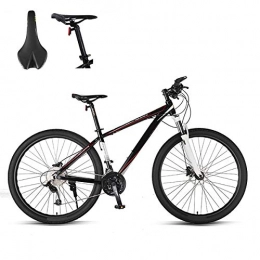 GUOHAPPY Folding Mountain Bike GUOHAPPY Professional Adult Mountain Bike with Night Mirror And Dual Hydraulic Disc Brakes, 29-Inch 33-Speed Shock Absorber, Load-Bearing 330Lbs, Suitable for People 165Cm-195Cm Tall, Black red