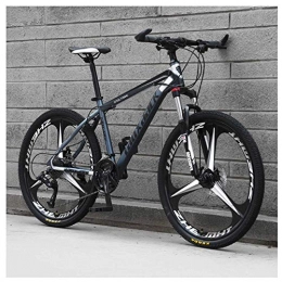 GUONING-L Folding Mountain Bike GUONING-L Bicycle Outdoor sports 26" Front Suspension Folding Mountain Bike 30Speeds Bicycle Men Or Women MTB HighCarbon Steel Frame with Dual Oil Brakes, Gray Bikes
