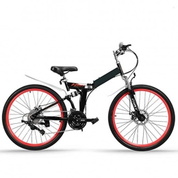 haozai Bike haozai Outdoor MTB Bike, High Carbon Steel Frame, Adjustable Seat, Front And Rear Mechanical Disc Brakes, Anti-skid Tires, 26 Inch Men's Mountain Bicycles, Folding Bike