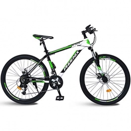 Hxx Folding Mountain Bike Hxx Folding Mountain Bike, 26" Aluminum Alloy Frame Double Disc Brake Bicycle 24 Speed Double Shock Absorption Men And Women Variable Speed Mountain Bike, Green