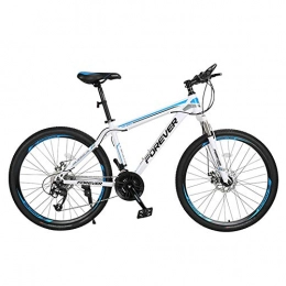 Hxx Folding Mountain Bike Hxx Mountain Folding Bicycle, 26" Unisex Shock Absorber Bicycle 30 Speed Double Disc Brake Aluminum Alloy Frame Cross Country Bicycle Slip Wear Tire, Blue