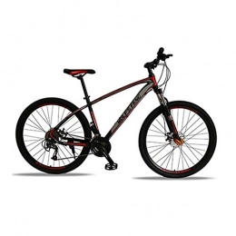 NOLOGO Folding Mountain Bike JPALQ Aluminum Alloy 27 Speed 29 Inch Road Bike Mountain Bike ATV Easy to travel (Color : 40 Black red, Size : 27seepd)