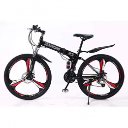 JXINGY Folding Mountain Bike JXINGY Mountain Bikes Cycling 26 Inch Gears Dual Disc Brakes High Carbon Steel Folding Outroad Bicycles Adult Student Mountain Bike