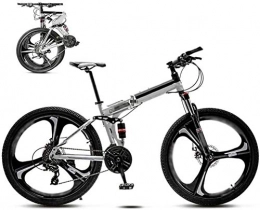 KEMANDUO Bike KEMANDUO Mountain Bike 24 / 26 inches, 21 / 24 / 27-speed gear foldable mountain bikes, mountain bikes for men and women, double-disc, 21 speed, 24 inch