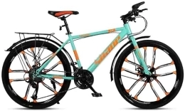 KURKUR Bike KURKUR Mountain Bike, Mountain Bike Folding Bike Bicycle Adult Road Bicycles Mountain Bike MTB Adjustable Speed For Men And Women 26in Wheels Double Disc Brake (Color : Blue, Size : 24 speed)