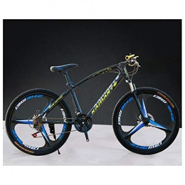 KXDLR Folding Mountain Bike KXDLR Adult Mountain Bikes - 26 Inch MTB High Carbon Steel Front Suspension Frame Folding Bicycles - 21-27 Speed Gears Dual Disc Brake, Black, 21 Speeds
