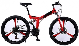 LAMTON Folding Mountain Bike LAMTON Folding Mountain Bike, Adult Bicycle, Road Bike with High Carbon Steel Frame and Disc Brakes and Shock Absorbers, 24 Inch Wheels, 24 Speed