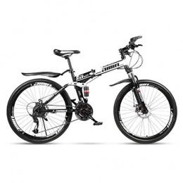 LC2019 Bike LC2019 Folding Mountain Bike For Men And Women Bicycle 24 / 26 Inches, Bicycle With Spoke Wheel For Male And Female Students (Color : 27-stage shift, Size : 26inches)
