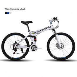 LHY Folding Mountain Bike LHY Mountain Bike, Road Bicycles, Double Disc Brake, High Carbon Steel Frame, Road Bicycle Racing, Men's And Women, 26 And 24 Inch, 3, 24 inch21 speed