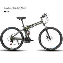 LHY Folding Mountain Bike LHY Mountain Bike, Road Bicycles, Double Disc Brake, High Carbon Steel Frame, Road Bicycle Racing, Men's And Women, 26 And 24 Inch, 4, 24 inch21 speed