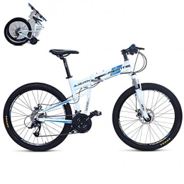 Bikettbd Folding Mountain Bike Lightweight Folding Bike for Adults, 27-Speed 26-Inch Wheels, Double Disc Brake, Aluminum Frame, Folding Bicycle Great for City Riding and Commuting