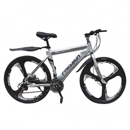 LILIS Folding Mountain Bike LILIS Mountain Bike Folding Bike Bicycles Adult Mountain Bike Men's MTB Road Bicycle For Womens 24 Inch Wheels Adjustable Double Disc Brake (Color : Gray, Size : 30 Speed)