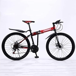 LiRuiPengBJ Folding Mountain Bike LiRuiPengBJ Children's bicycle 26 Inch Folding Mountain Bike 21 Speed for Youth Adult Aluminum Steel Frame Mountain Bicycle with Shock Absorbers for Men and Women (Color : Style3, Size : 27 speed)