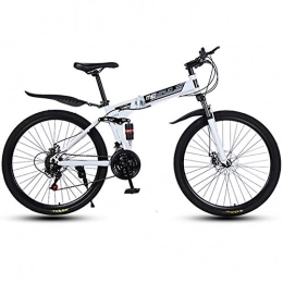 LIU 21/24/27speed Mountain Bicycle,26-inch Double Shock Absorber Speed Folding Adult Male and Female Students one Round Ultra-light Bike,24speed