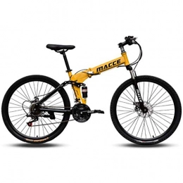LUNAH MTB mountain bike disc brake Carbon steel damping mountain downhill folding bicycle 21 speed 26 inch