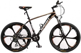 Lxyfc Folding Mountain Bike Lxyfc Fast lfc xy MTB (unisex) hardtail MTB 24 / 27 / 30 speed 26 inches aluminum frame 6 spoke wheels with disc brakes and the front fork Essential (Color : Orange, Size : 30 Speed)