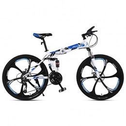 Jieer Bike Mountain Bike, 21 / 24 / 27 Speed Steel Frame 24 Inches 3-Spoke Wheels Suspension Folding Bike, 21speed