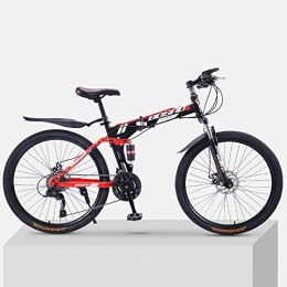 MEVIDA Bike Mountain Bike Adult Folding 24 26 Inch Double Damping Off-road Variable Speed Bicycle For Men And Women, 27-speed, Micro Shift, Fat Tire