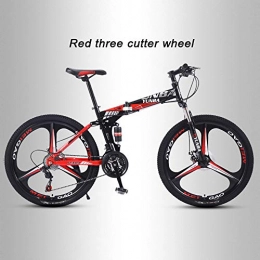 ZYZYZY Bike Mountain Bike All Terrain Adult Folding Lightweight High-carbon Steel Road Bike Variable Speed Disc Brake MTB Racing Bicycle A-21 Speed 24 Inches
