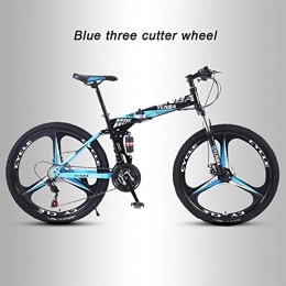 ZYZYZY Bike Mountain Bike All Terrain Adult Folding Lightweight High-carbon Steel Road Bike Variable Speed Disc Brake MTB Racing Bicycle D-21 Speed 24 Inches
