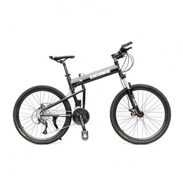 Jieer Bike Mountain Bike, Lightweight Folding 27 speeds Mountain Bikes Bicycles Shimano Alloy Stronger Frame Disc Brake, Black