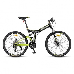 XIAXIAa Folding Mountain Bike Mountain Bike, Road Bike, 26-inch Wheels, 24 Variable Speed, Double Damping Line Disc Brake Bike, Foldable, Suitable for Adults / A / As Shown