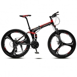 FXD Mountain Bike Bike Mountain Bike Unisex Cycling Bicycle 27-speed High Carbon Steel Frame 26-inch Wheel Double Shock Absorber Folding Bike Applicable To 155-185cm