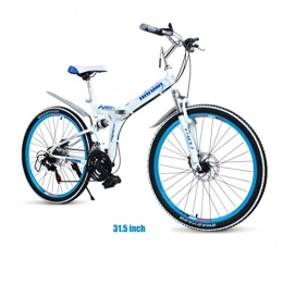 Mountain Bikes Folding Mountain Bike Mountain Bikes Adult Folding Bicycle, 34-Inch Wheels, 24-Speed, double shock disc brakes student adult men and women bicycle