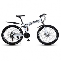 MRQXDP Bike MRQXDP MTB, fork suspension, boys bike, Women / men's bike, Youth and Adult, Bicycles Alloy Stronger 26 inch, Lightweight 27 speed Mountain Bikes-white