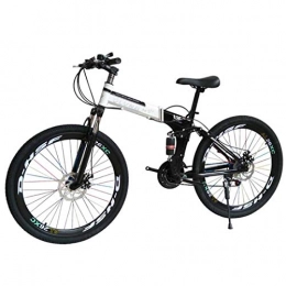 MUYU Bike MUYU Mountain Bikes 21 Speed (24 Speed, 27 Speed) Road Foldable Bike Road Bicycle Dual Disc Brake Bicycles, Black, 21Speed