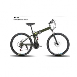 N/ Mountain Bike 24 Inch folding bike men wowen bicycle fordable Steel Frame Outdoor biker 21/24/27 speed