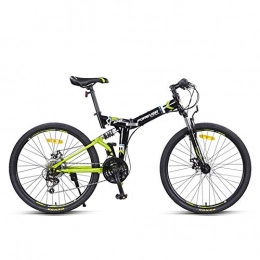 NBWE Folding Mountain Bike NBWE 24 Speed Folding Mountain Bike Bicycle Front and Rear Shock Double Disc Brakes Recreational Car Shift Bicycle Male and Female Students Commuter bicycle