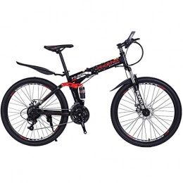 NBWE Folding Mountain Bike NBWE Bicycle Folding Mountain Bike Male Speed Off-Road Racing Youth Student Female Adult Bicycle 26 Inches Commuter bicycle